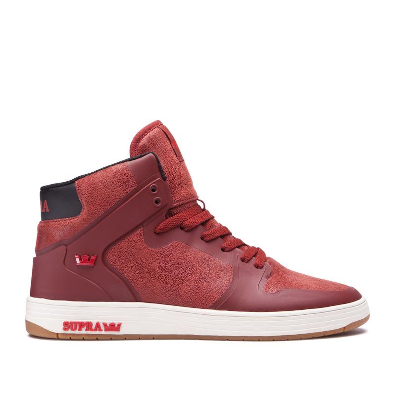 Buty Supra VAIDER 2.0 - Sneakersy Wysokie Damskie - Bordowe (LPWC-81295)